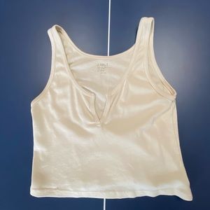 Brandy Melville Pale Yellow Crop Top